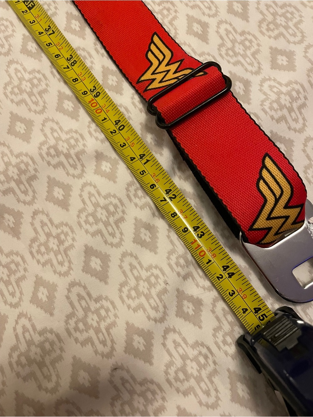 Buckle Down Red and Black Logo Seatbelt Style Belt adjustable - Picture 8 of 8